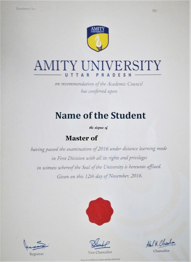 Amity Online MBA